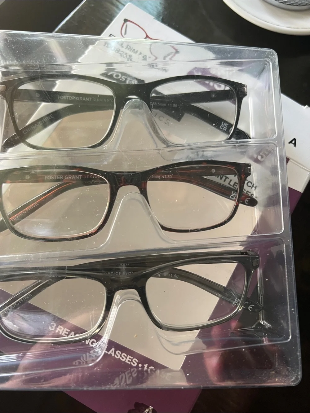 Foster Grant 3-Pack Reading Glasses (+1.50)